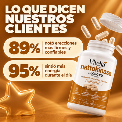 Nattokinasa 10.000 FU de potencia clínica