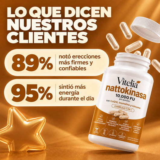 Nattokinasa 10.000 FU de potencia clínica