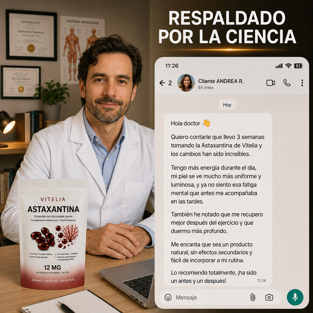 Astaxantina 12mg: El antioxidante más potente de la naturaleza