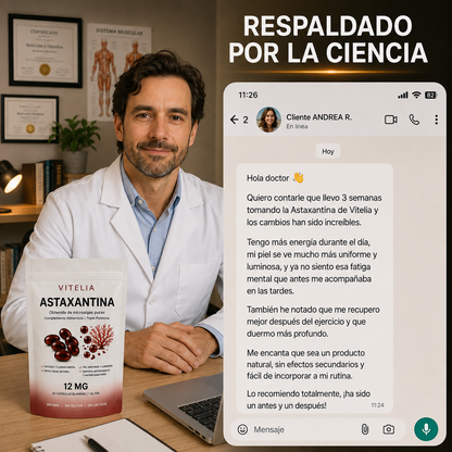Astaxantina 12mg: El antioxidante más potente de la naturaleza