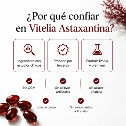 Astaxantina 12mg: El antioxidante más potente de la naturaleza