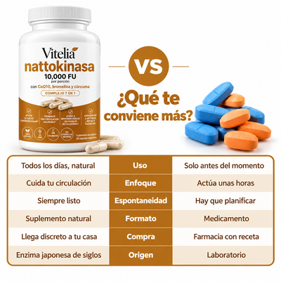 Nattokinasa 10.000 FU de potencia clínica